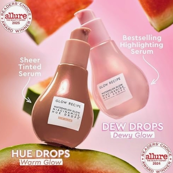 Glow Recipe Watermelon Glow Niacinamide Hue Drops: Sun Glow, 40ml, NIB - Picture 2 of 8